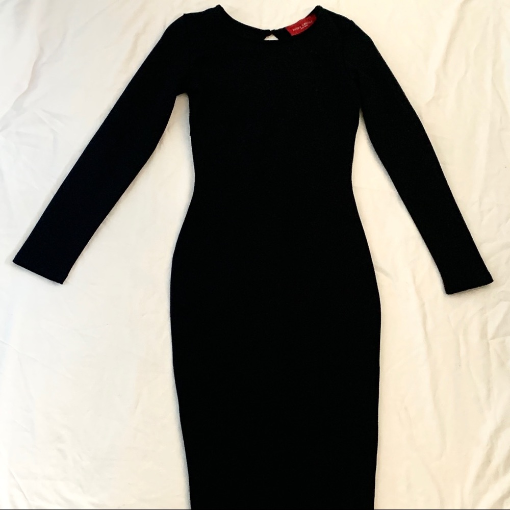 Black cocktail dress